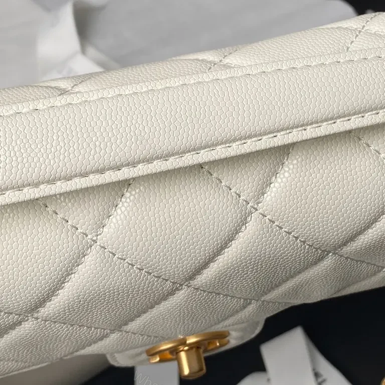 View 5 of Cream Quilted Mini Bag - Luxurious Everyday Charm