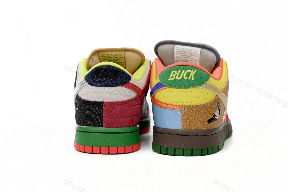 View 13 of Nike Dunk Low "What the Dunk" Colorful Pigeon 318403-141
