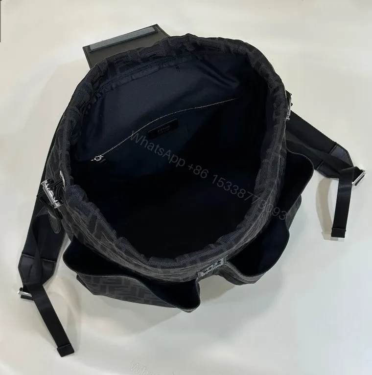 View 5 of Fendi Monogram Luxe Backpack: Structured, All-Day Comfort