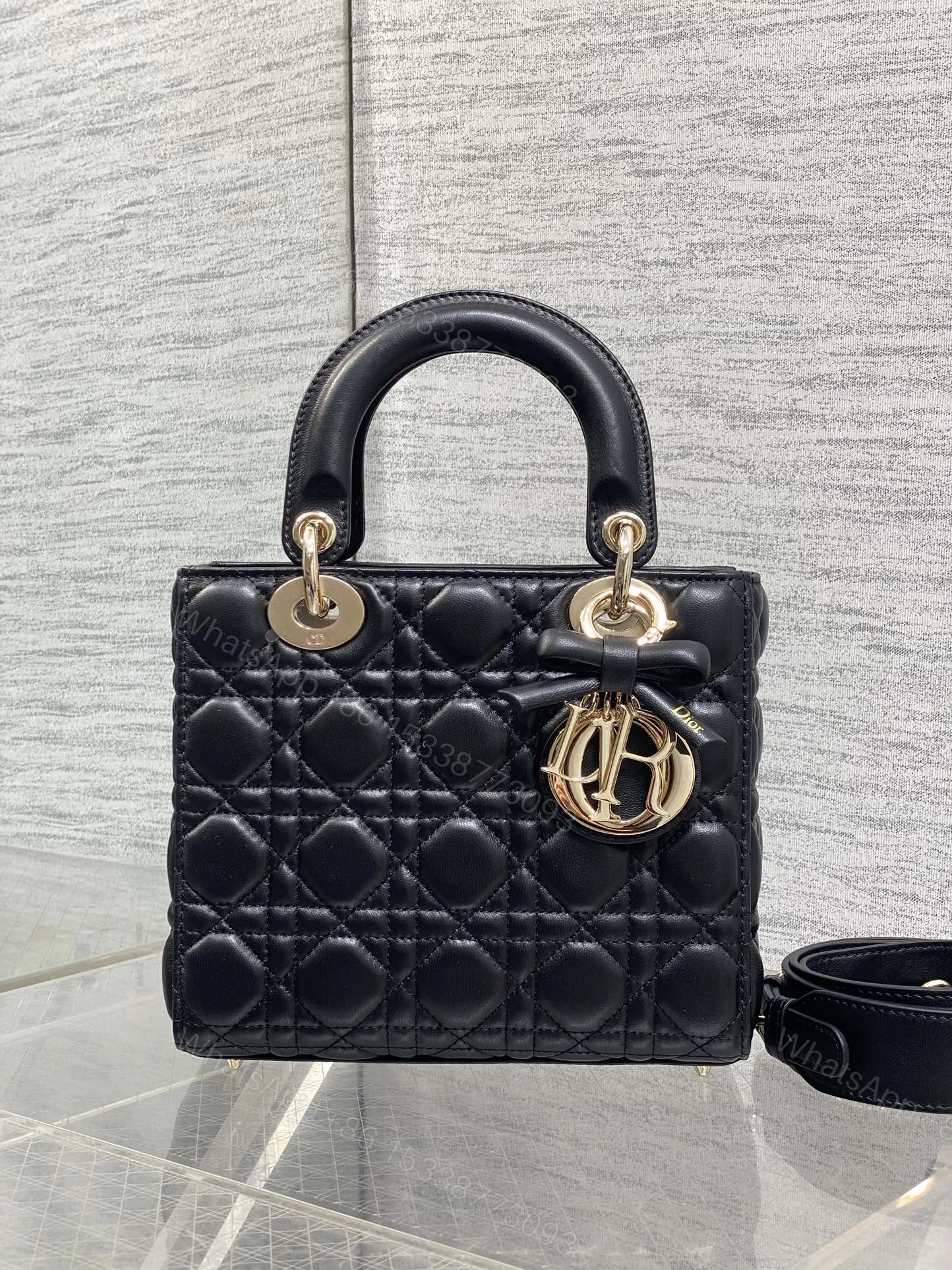 View 2 of Dior Small Lady Dior My ABCDior Bag in black