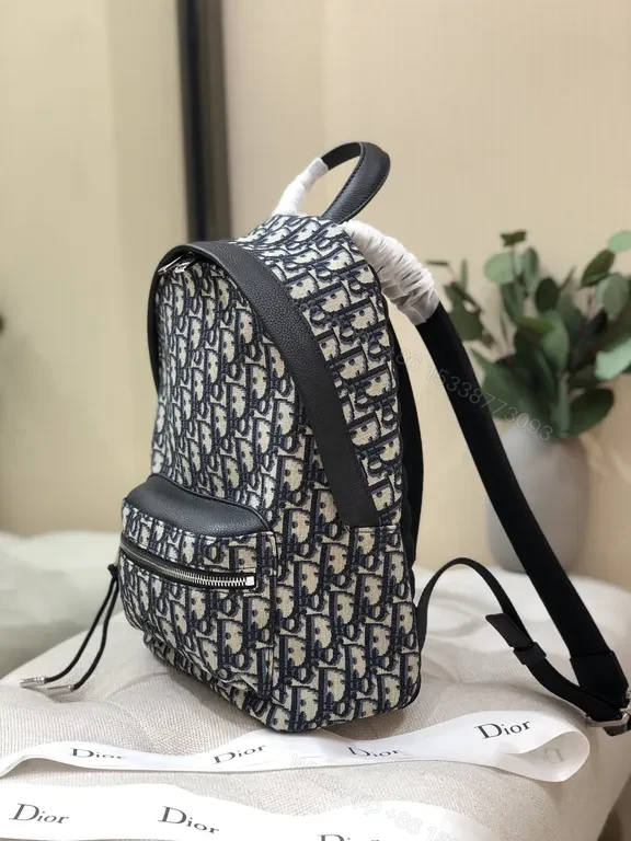 View 4 of Compact Monogram Backpack â€“ Designer-Inspired, Structured, Everyday Luxury