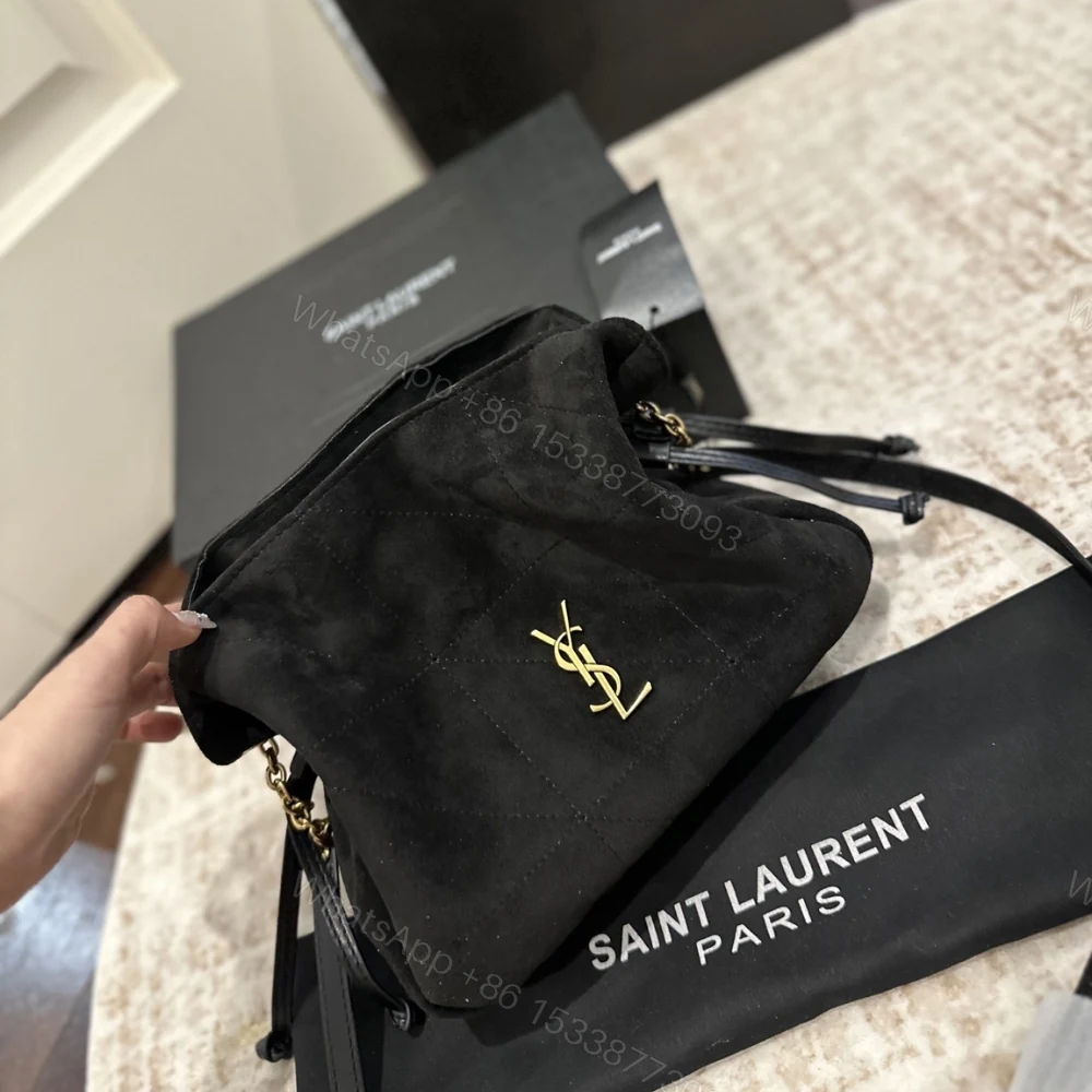 View 4 of Saint Laurent Jamie Shoulder Pouch In Black 26Cm
