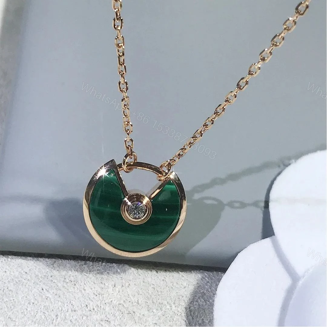 View 2 of Cartier Amulette Necklace, Malachite