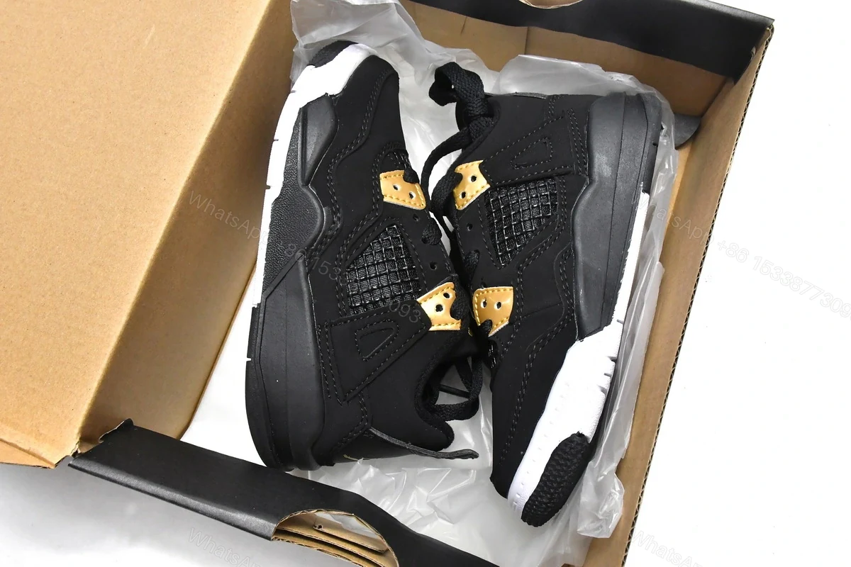 View 3 of Jordan 4 Kids Shoes Retro Royalty 308499-032