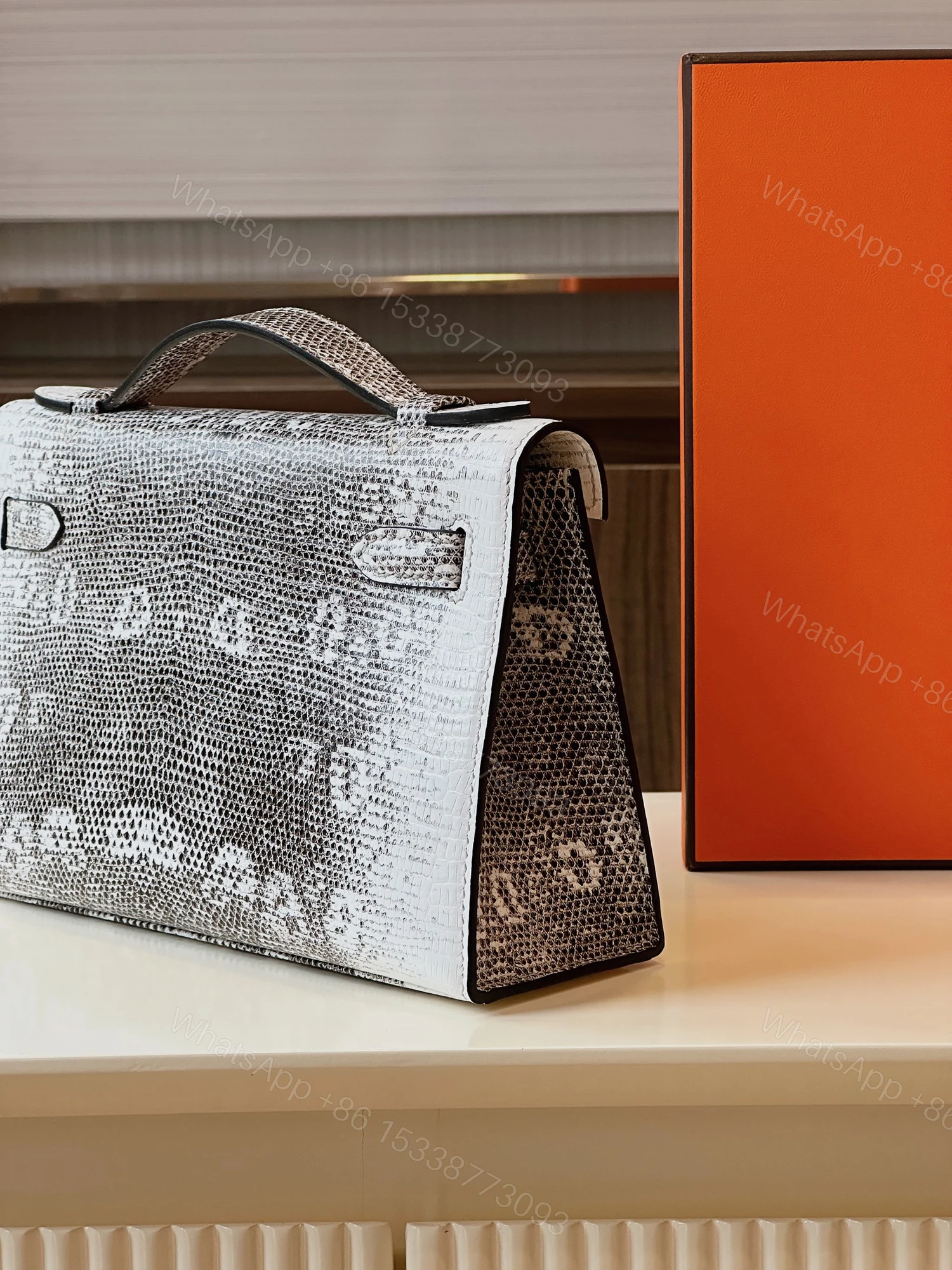 View 3 of Hermes Constance Omber Genuine Lizard leather Gold Hardware