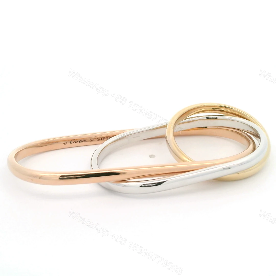 View 2 of 18K Gold New Cartier x Chitose Abe Trinity Three-Finger Ring