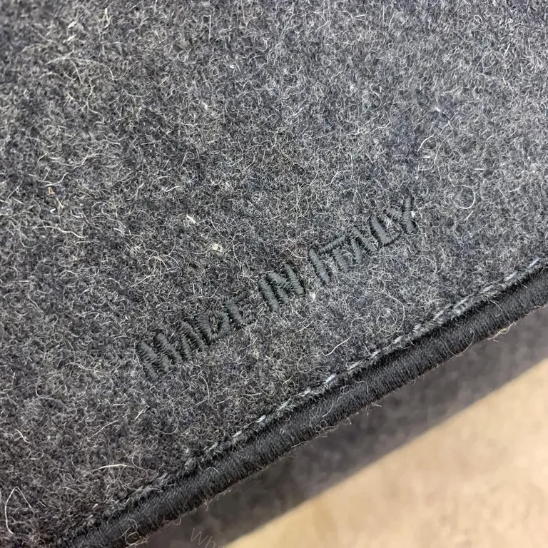 View 5 of Charcoal Wool Tote: Bold Fendi Logo, Structured Luxury Bag