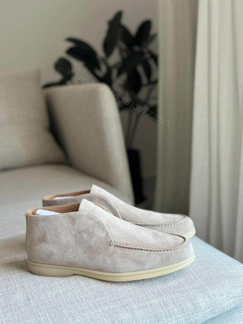 View 3 of BOSS Slipper ‘Sienne’ greige