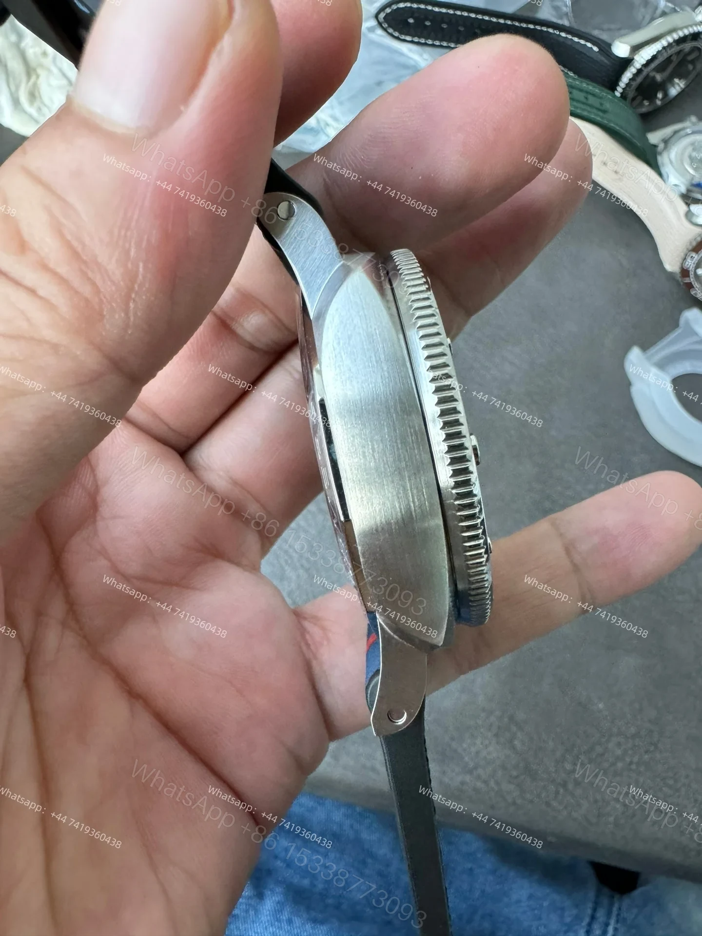 View 8 of Panerai Super Clone Submersible PAM01391 44MM Blue Dial