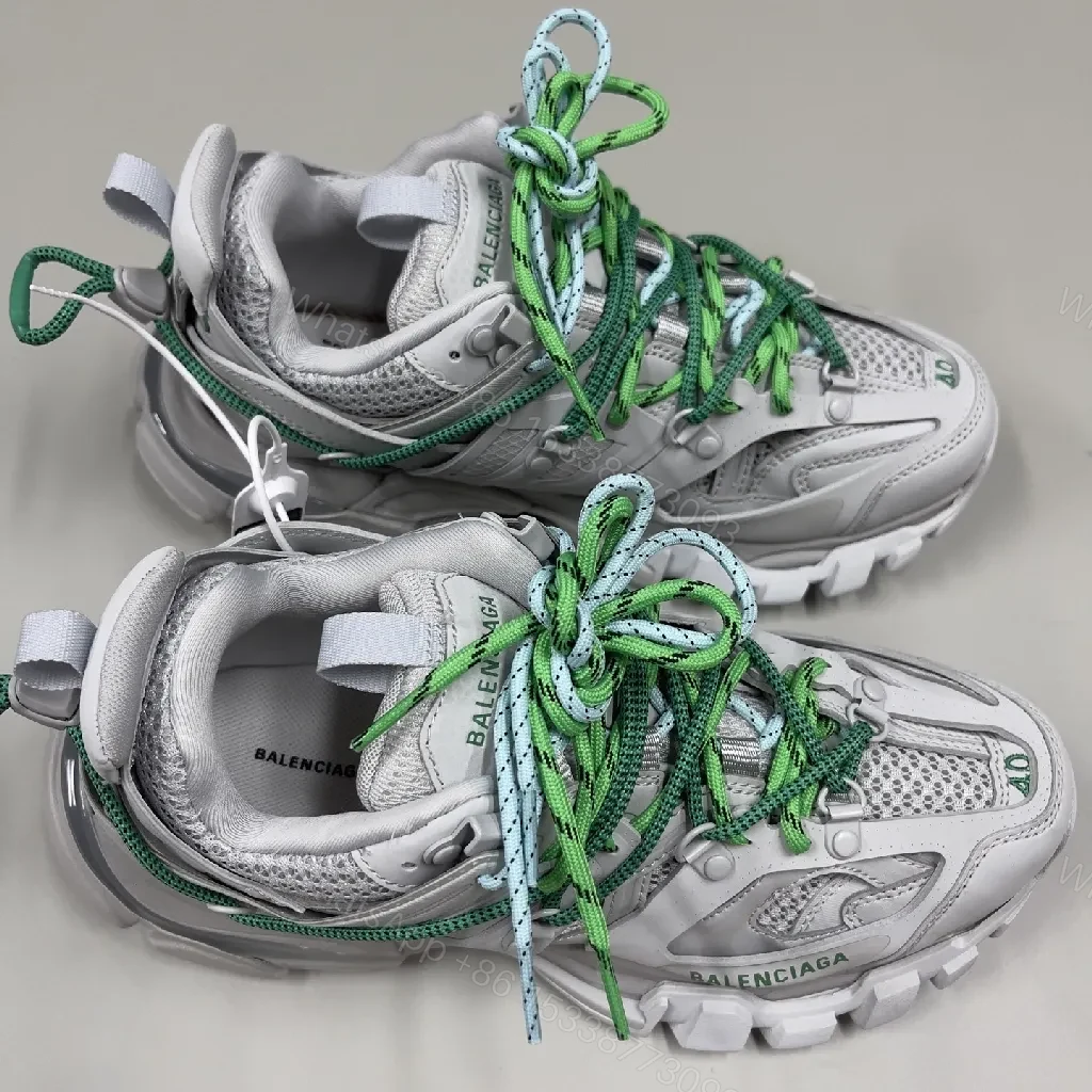 Grey-Green Chunky Trail Sneakers | Breathable Mesh, Cushioned Comfort, Everyday Versatility — view 1
