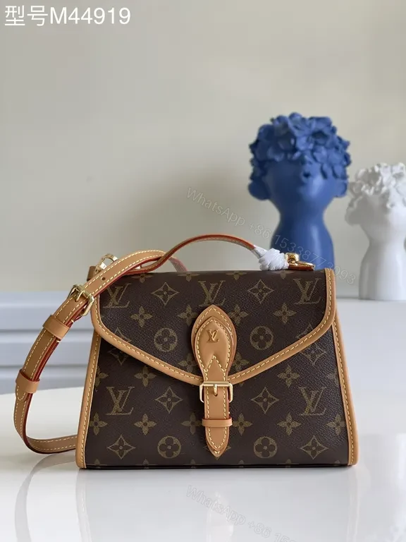 Chic Monogram Satchel â€” Bronzed Trim, All-Day Style — view 1