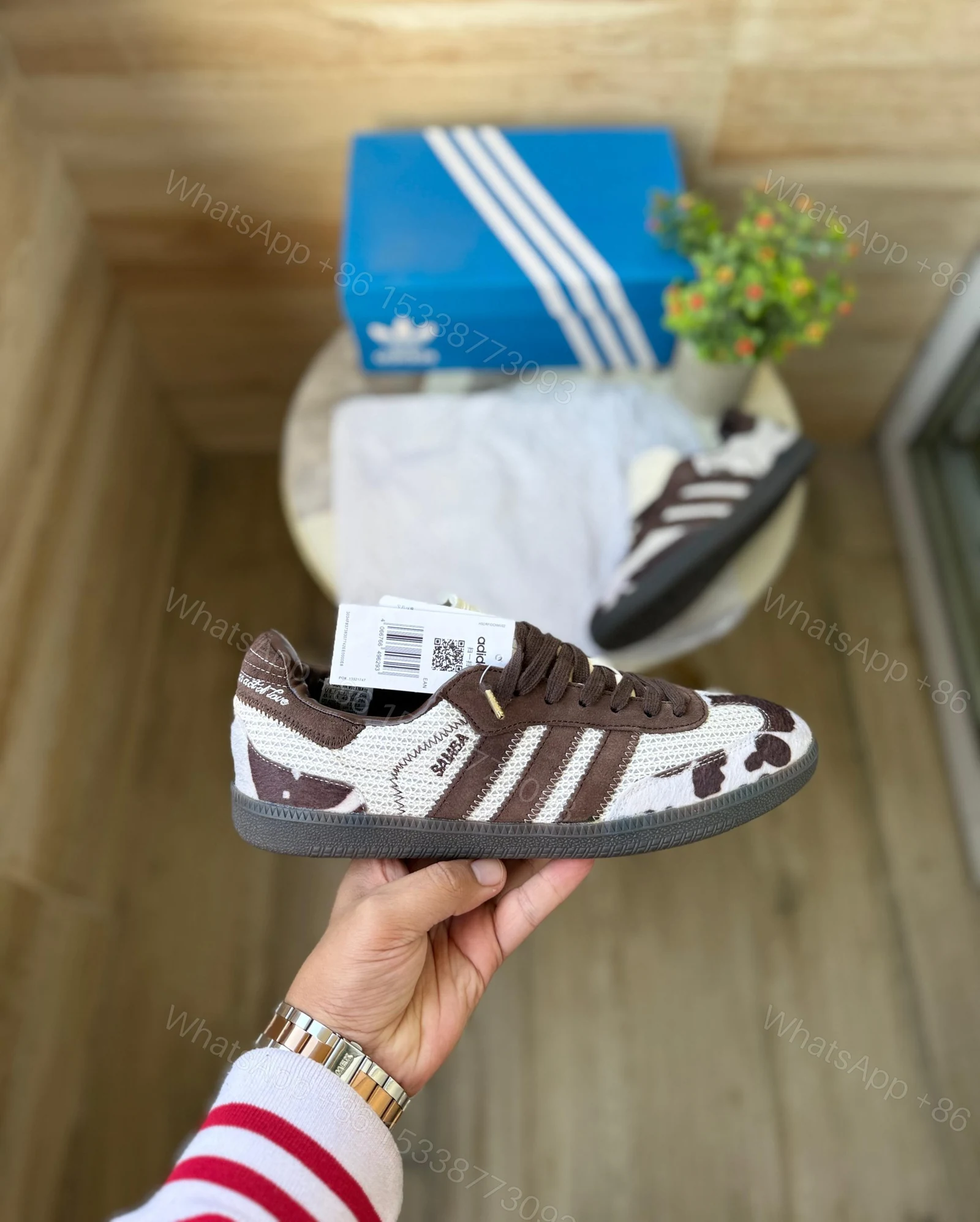 View 3 of BUY FIRST COPY ADIDAS SAMBA OG ‘NOTITLE COW PRINT’ SHOES
