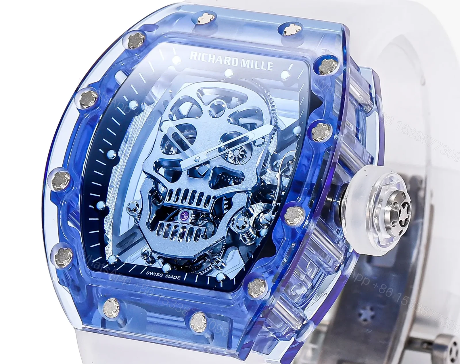 View 3 of BBR Factory MS Factory Blue Skull Tourbillon Watch