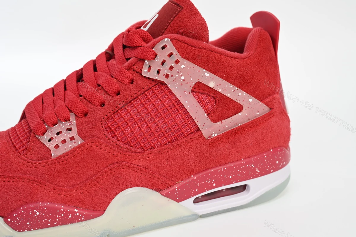View 7 of Air Jordan 4 Retro Wine red ink splashing 904282