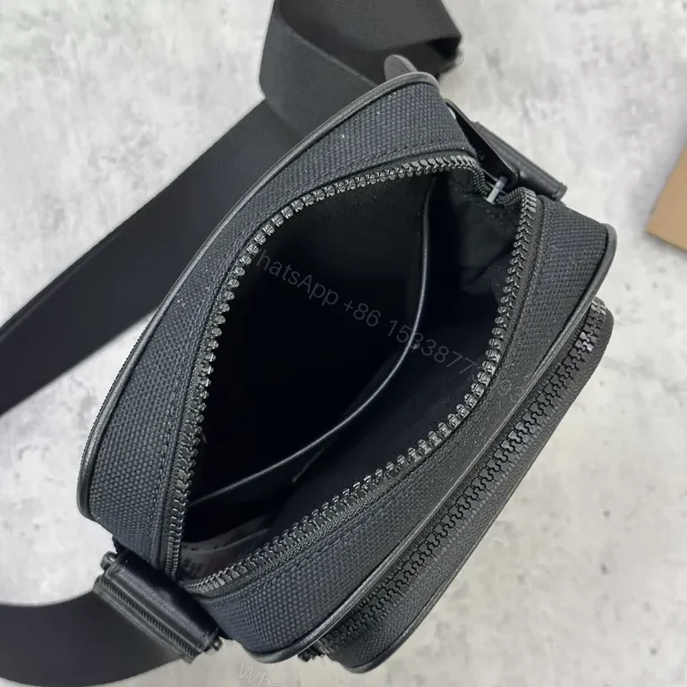 View 7 of Burberry Compact Crossbody: Plaid, Leather Trim, Durable, Everyday Carriage Bag