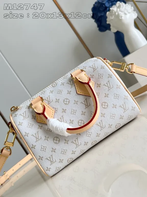 View 9 of Chic Monogram Satchel in Canvas â€“ Structured Luxury Bag
