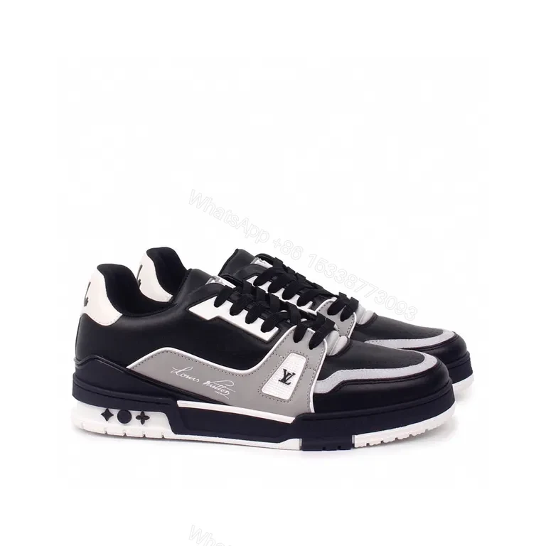 View 5 of Chic LV-Style Slip-On Sneakers: Modern Texture & Detailing
