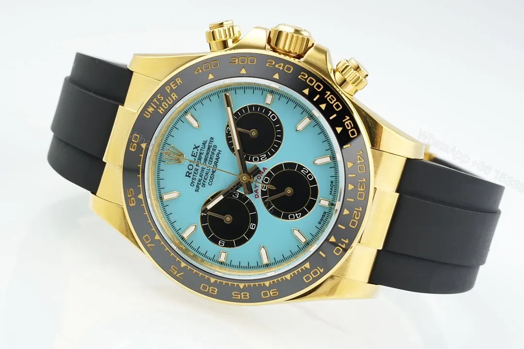 View 5 of ROF Factory Clean Factory APS Daytona Gold Blue Dial Watch