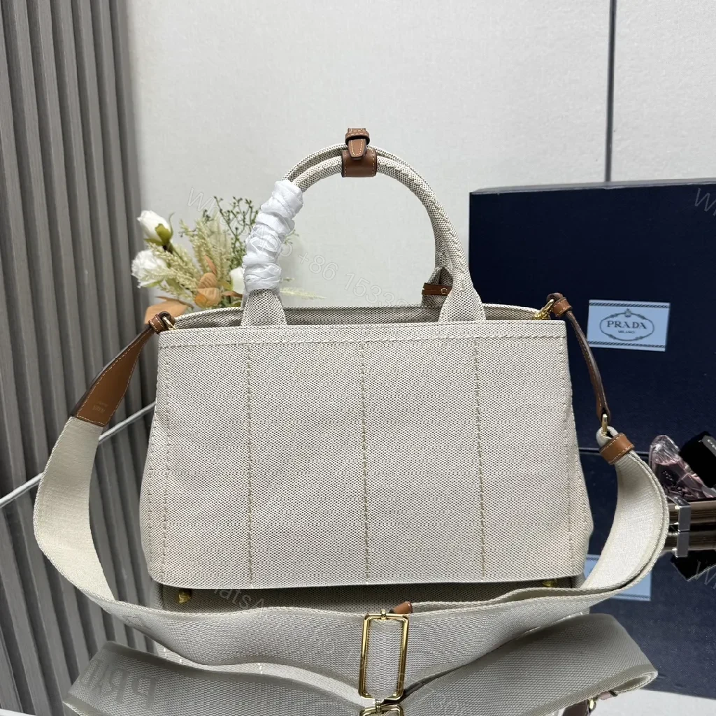 View 9 of Structured Canvas Satchel: Luxe Leather Accents, Everyday Carry