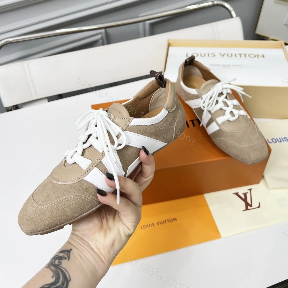 View 4 of Louis Vuitton LV Sneakerina Hazelnut Brown 1AHNFA