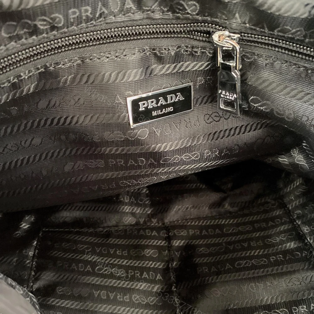 View 6 of Prada Re Nylon Medium Backpack Black 30Cm 1BZ677 RV44 F0002 V OOO