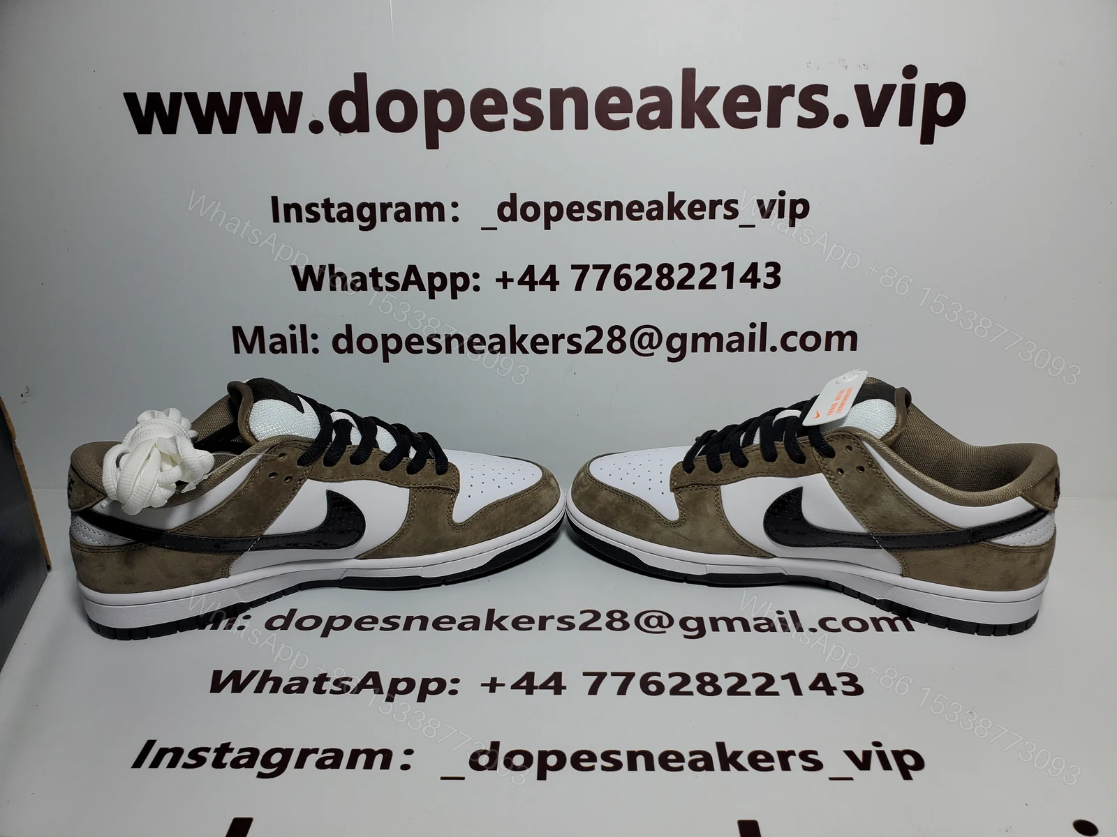 View 4 of Nike SB Dunk Low Trail White Brown 304292-102