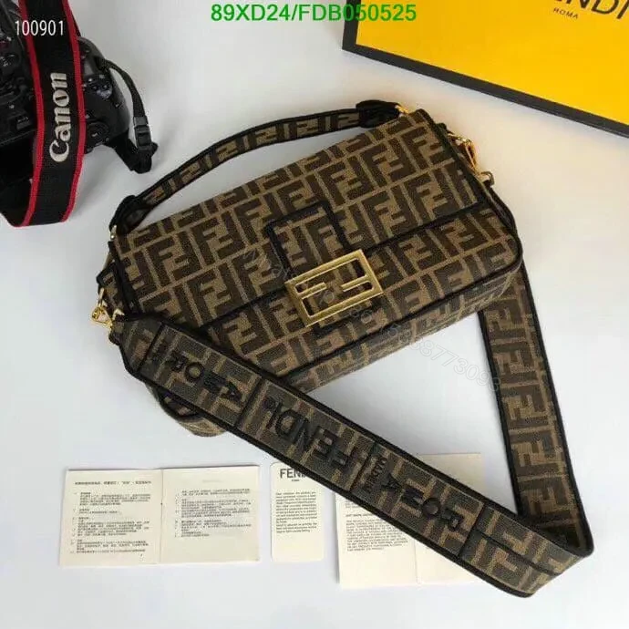 View 3 of Fendi 2-Way Canvas Sling Purse FBL8875