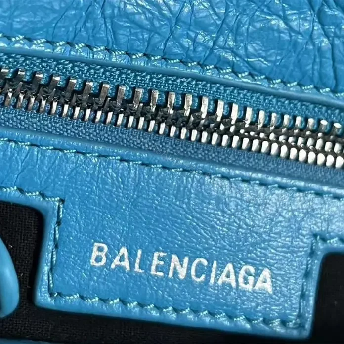 View 12 of 高仿Balenciaga*NeoCagole系列機車包藍色