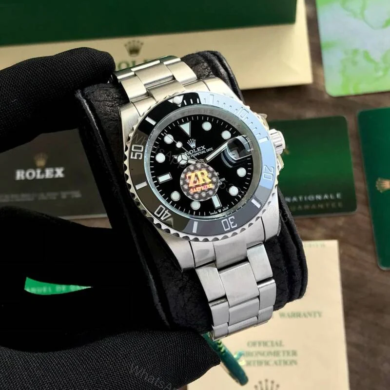 View 3 of Rolex Submariner Silver Black 40mm Automatic