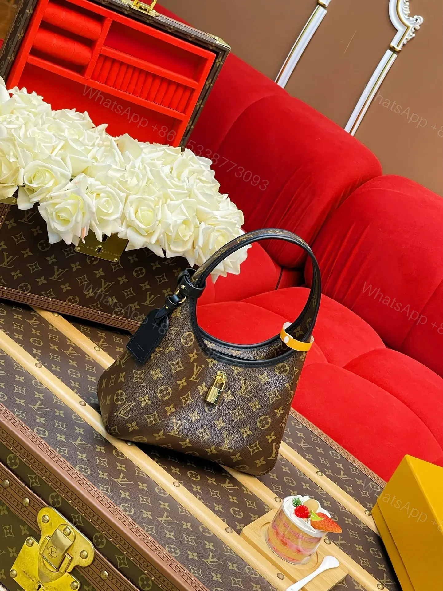 View 2 of Louis Vuitton The Drop PM Handbag in Monogram Coated Canvas