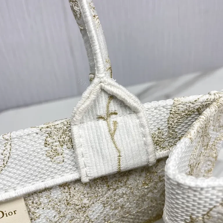 View 2 of Champagne Dior Jacquard Tote: Subtle Shine, All-Day Luxe