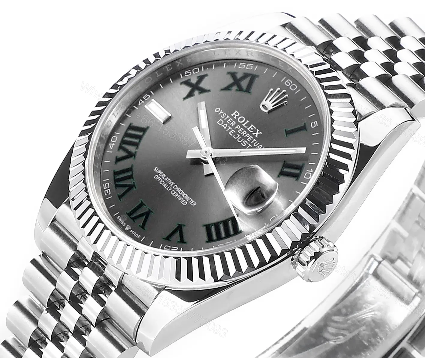 View 4 of BP Factory Clean Factory DDF Classic Silver Rolex Style Watch