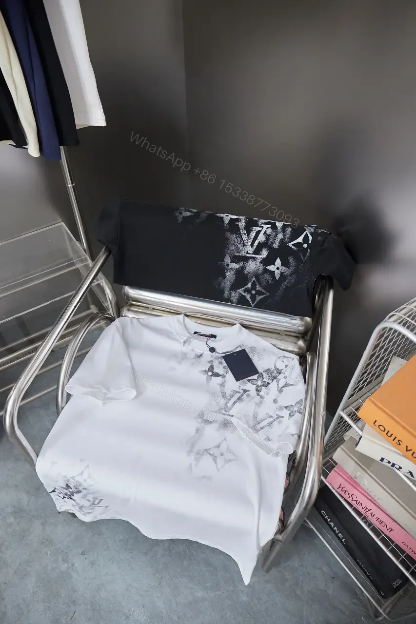 View 8 of Patterned Luxe White Monogram Tee-Dress: Casual Couture