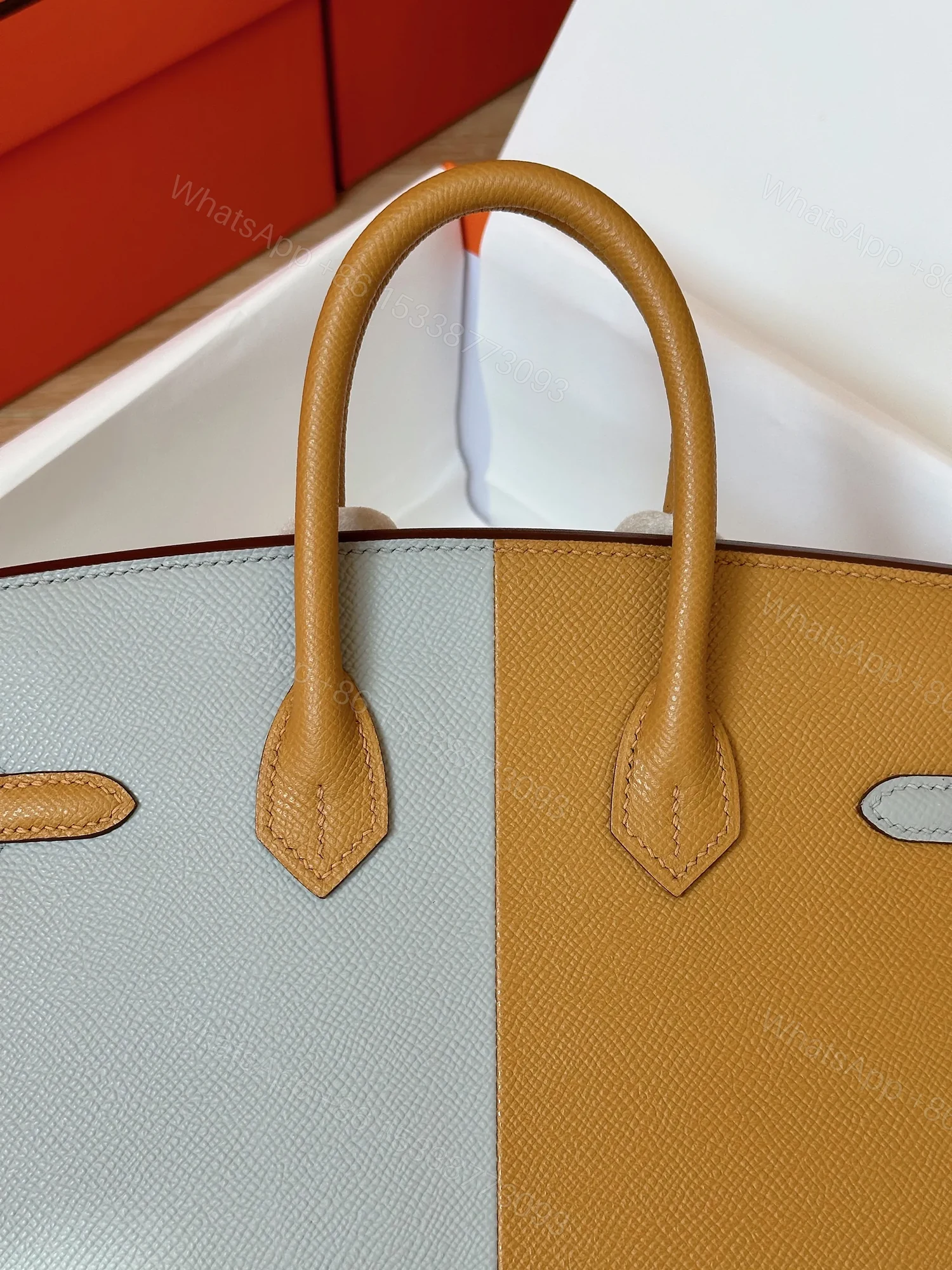 View 4 of HN 25 Gray/Brown Epsom leather Palladium Hardware