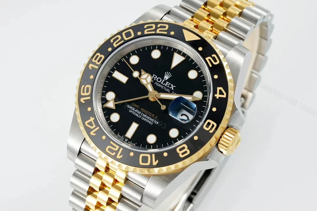 View 3 of OW Factory Clean Factory EWE V5 GMT Black Gold Two-Tone Watch