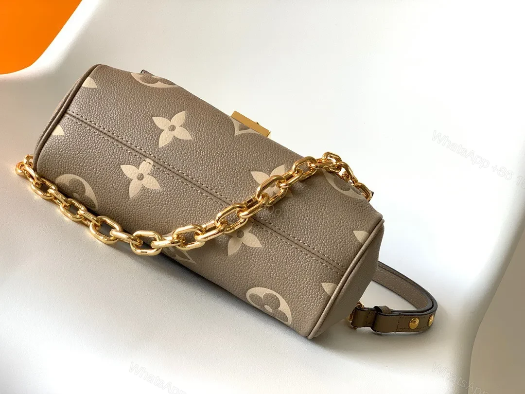 View 3 of Louis Vuitton LV Favorite Brown Like Auth Handbags Lock Gold 24x14cm