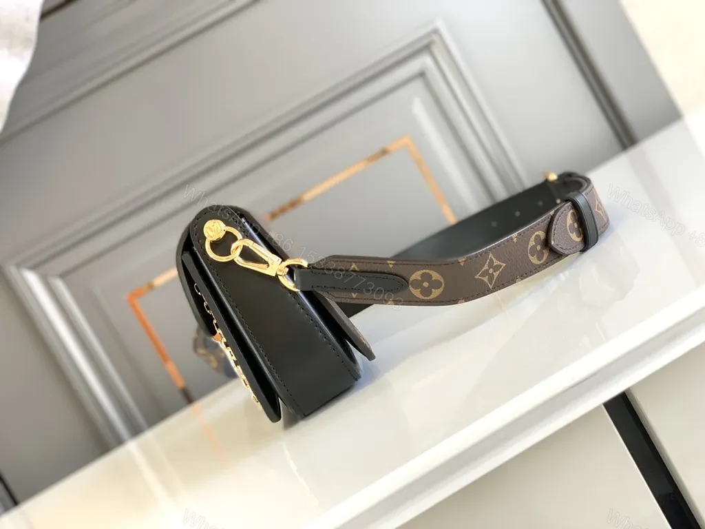 View 3 of Monogram Crossbody: Luxe Two-Tone, Everyday Couture Bag