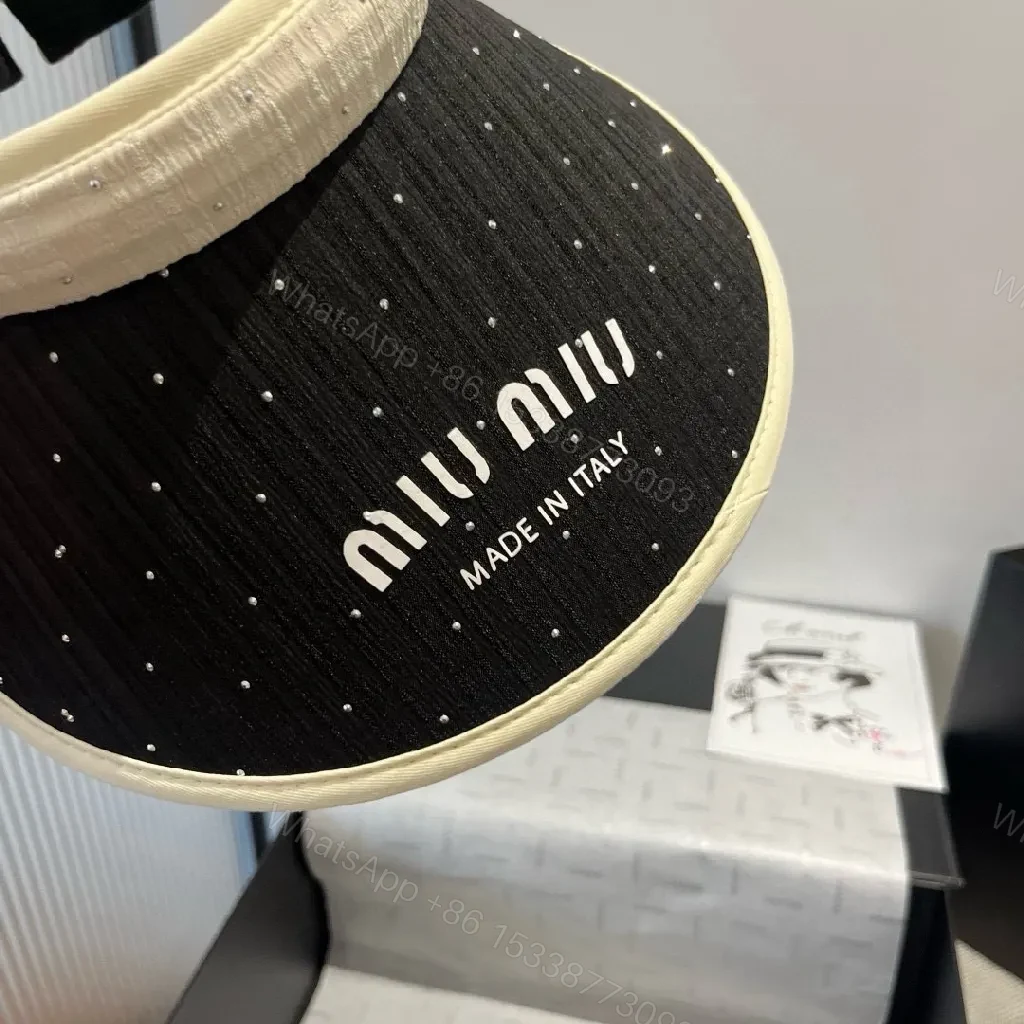 View 9 of Stylized Linen-Texture Visor: Premium, Adjustable Sun Shield