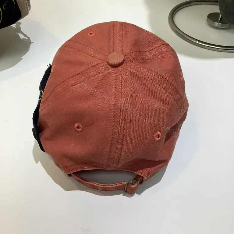 View 8 of Casual Chroma Coral Cap with Stone Island Patch Cap