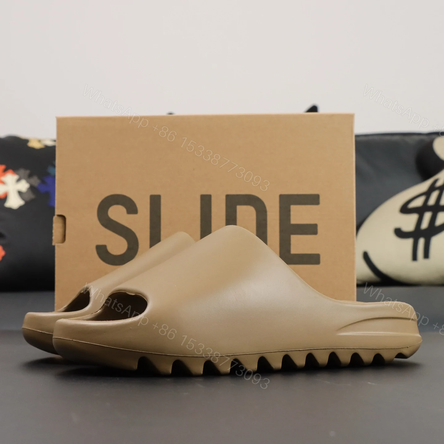 UA Yeezy Slide “Core” Reps — view 1