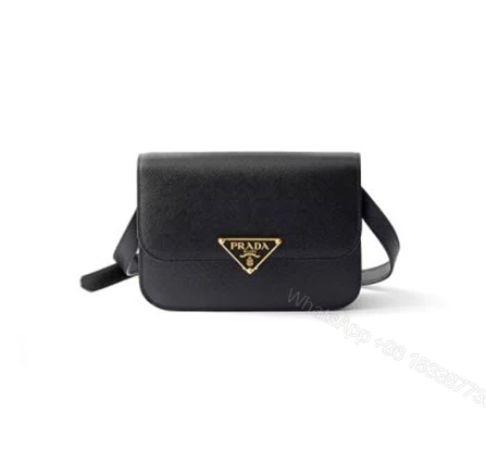 Prada Saffiano leather flap shoulder bag(HIGH-END GRADE) — view 1
