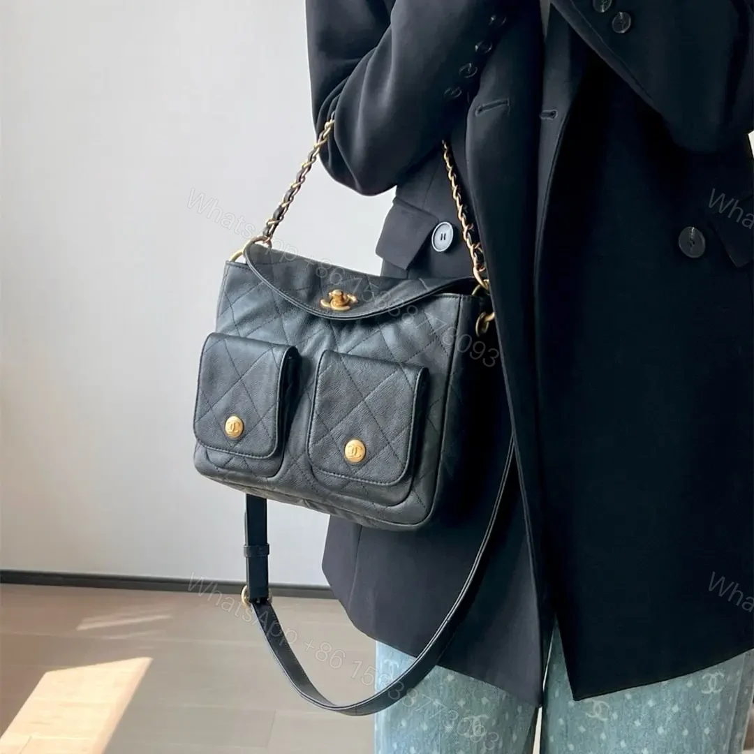View 23 of 高仿Chanel*25P系列AS5385黑金郵差包小號免檢版