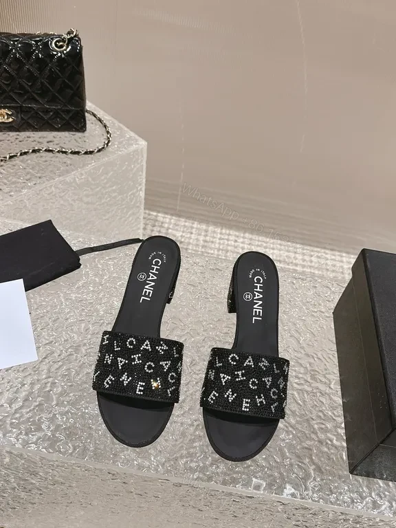Chanel-Inspired Sparkle Slide Sandals: Effortless Glam Plan — view 1