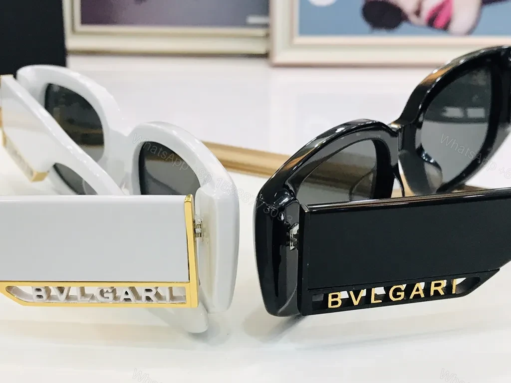 View 8 of BVLGARI Luxe Frames: Oversized Black Acetate Sunglasses