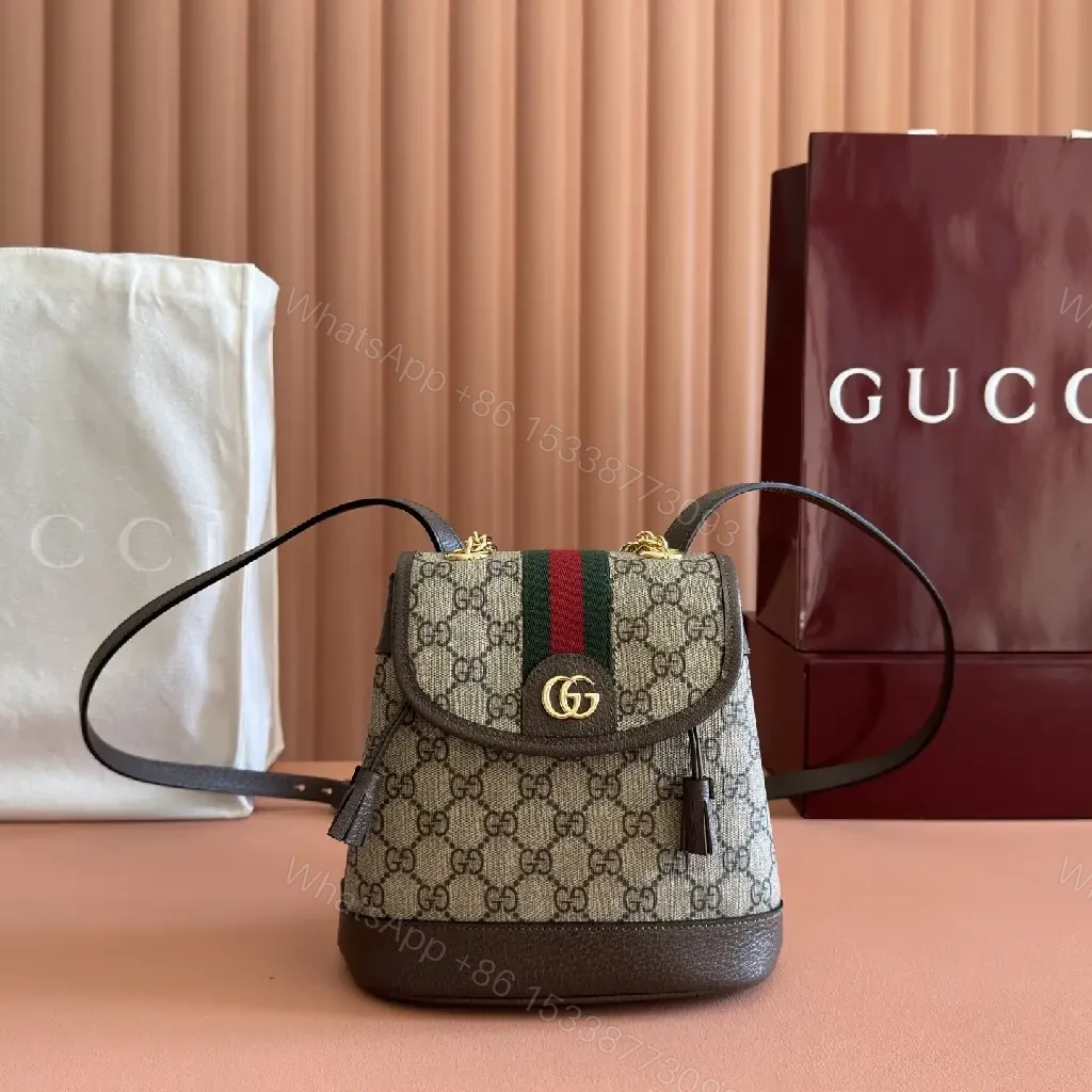 Compact Signature Crossbody: GG Supreme, Web Strap, Mini Bag — view 1