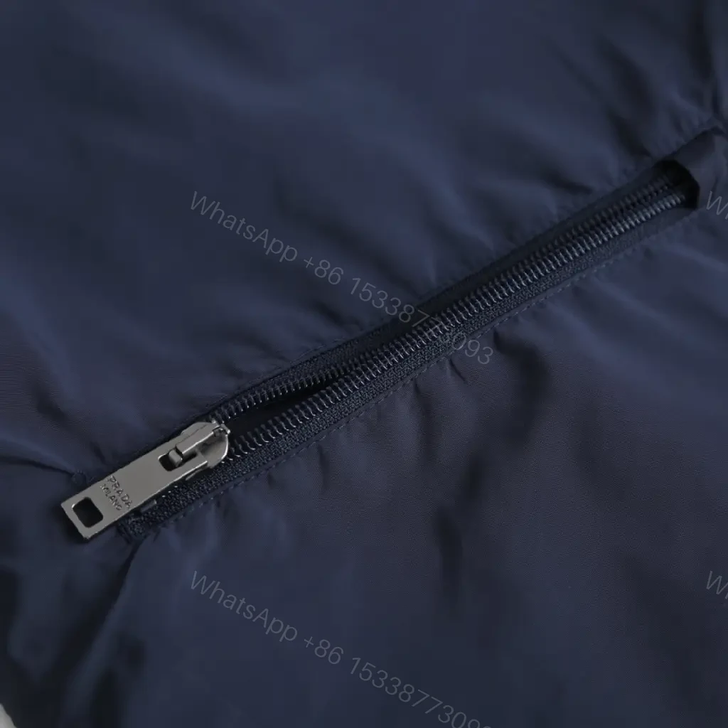 View 5 of Navy Nylon Luxe Patch Bag: Compact, Durable, Refined