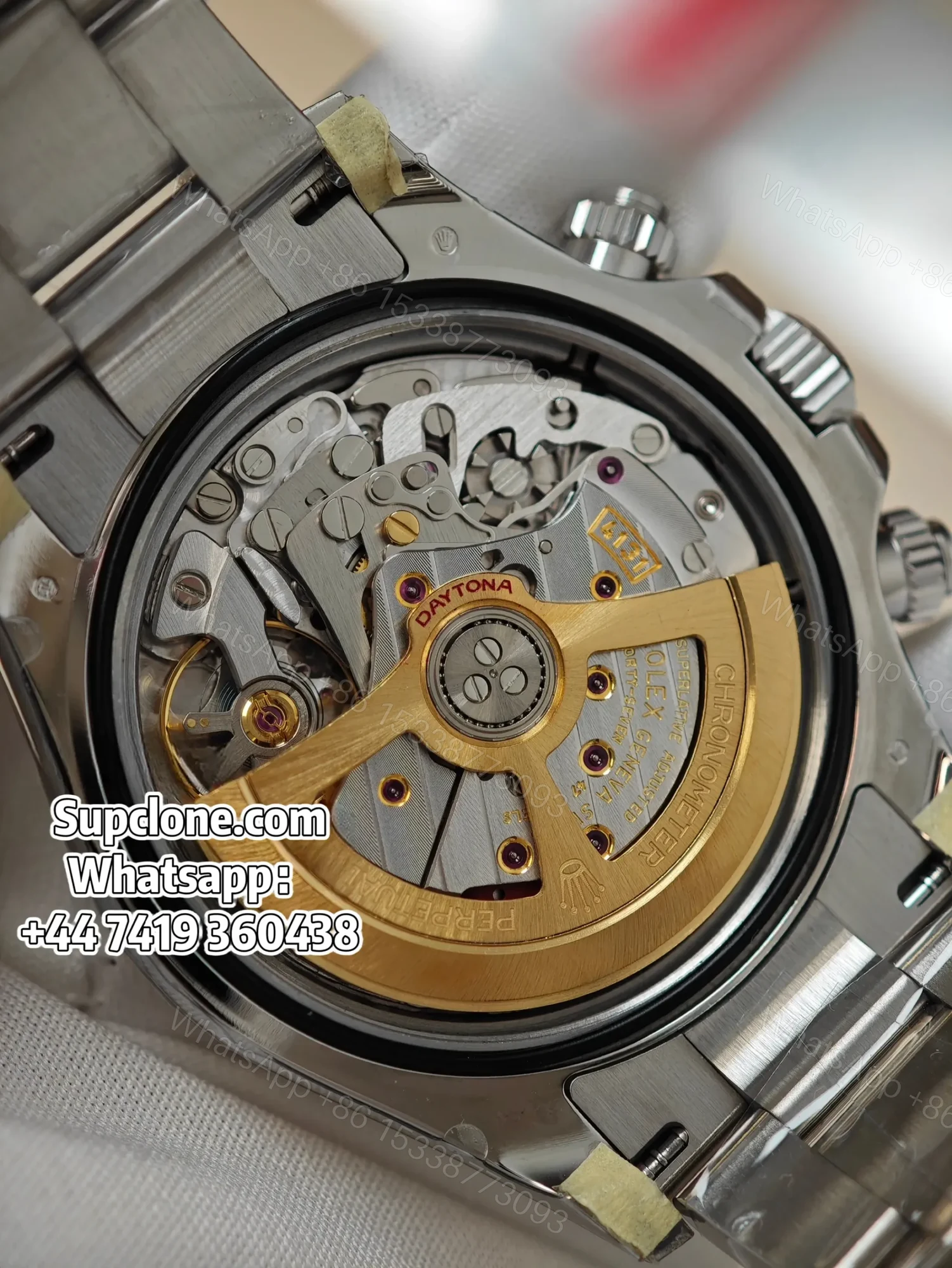 View 7 of Rolex Daytona Super Clone M126506-0002 Ice Blue Diamond Dial 4131 Movement