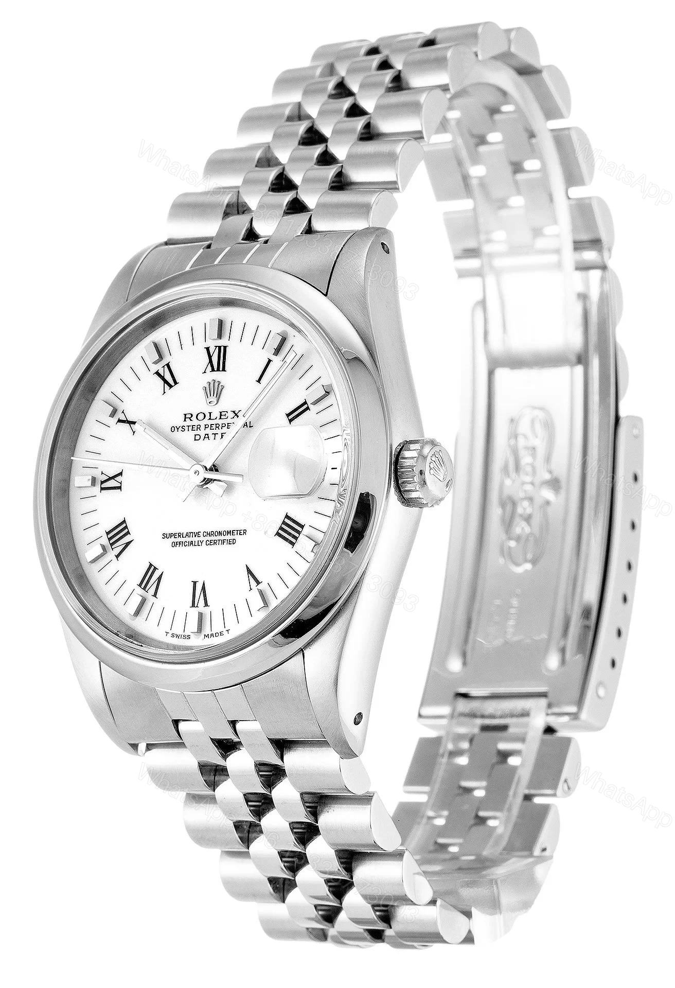 View 2 of Replica Rolex Oyster Perpetual Date White Dial 15200 34 mm
