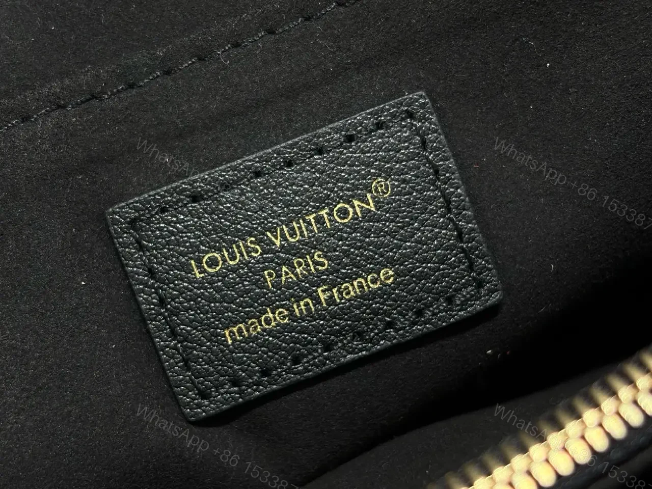 View 10 of Navy Blue Flap LV Monogram Coated Canvas Shoulder Bag