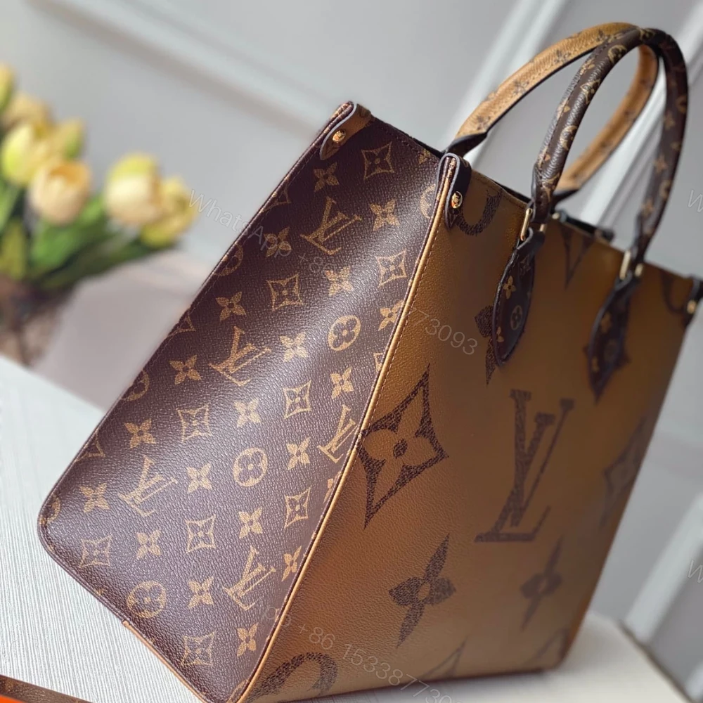 View 5 of Louis Vuitton Onthego MM Monogram Canvas Brown 35Cm M45321